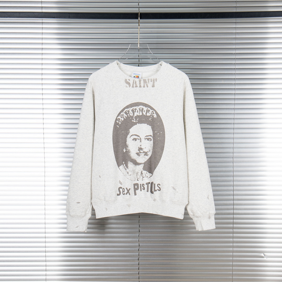 25fw Saint Co-brand Sweatshirt - огляд і ціна Streetwear Brand Vintage